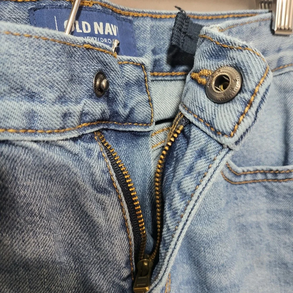 Old Navy Kids Boys Straight‎ Fit Light Wash Denim Jeans Size 8R